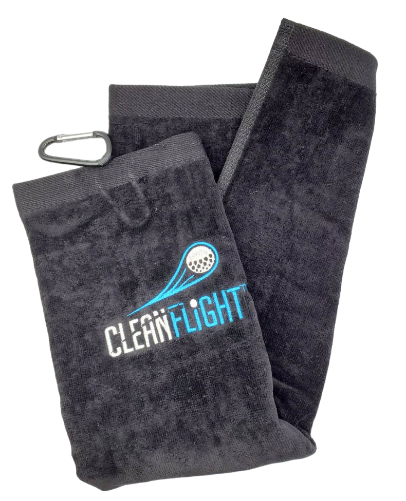 Tri-Fold Full Length Golf Towel