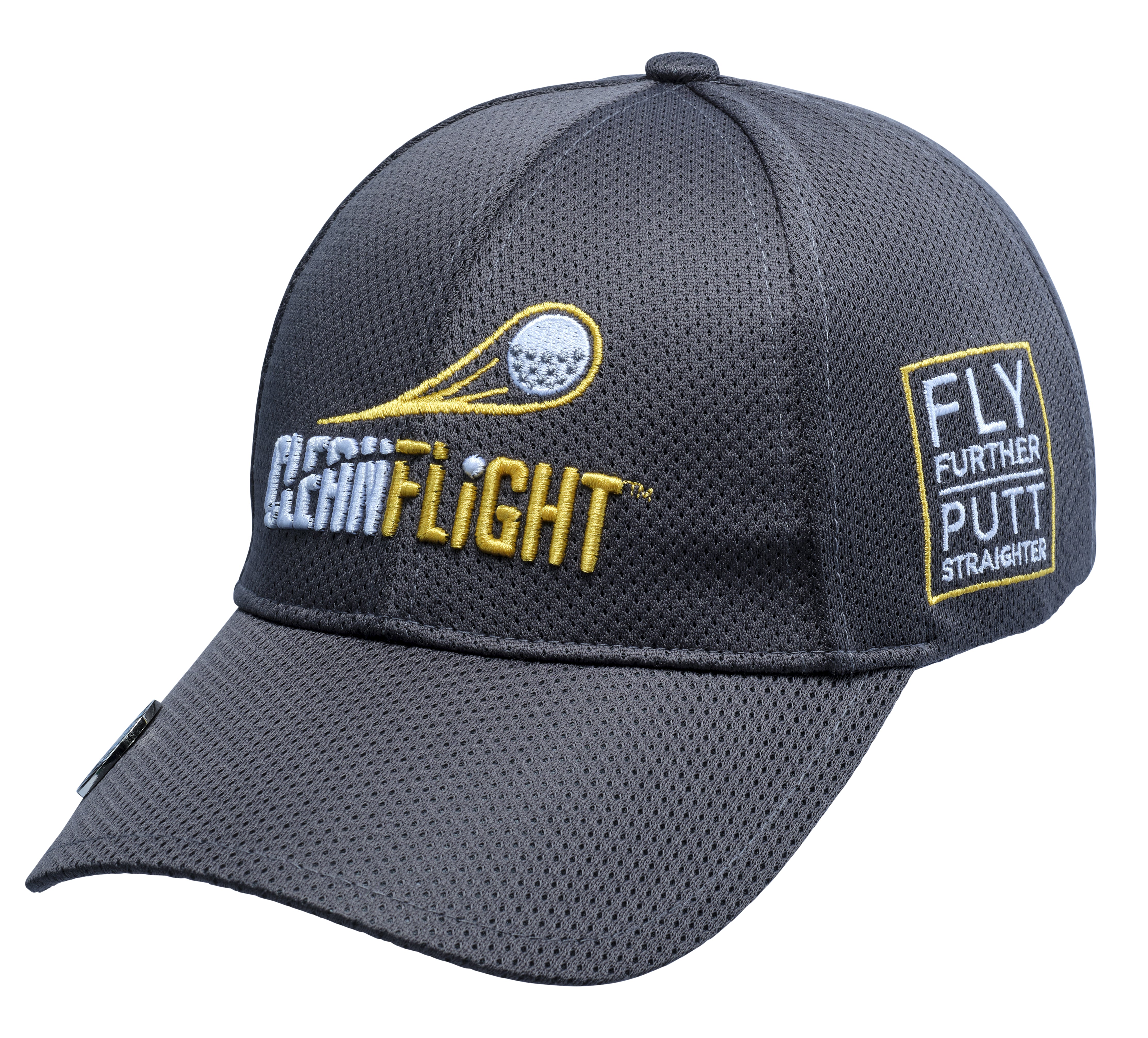 Clean Flight Premium Sweat Wicking Golf Cap - Grey