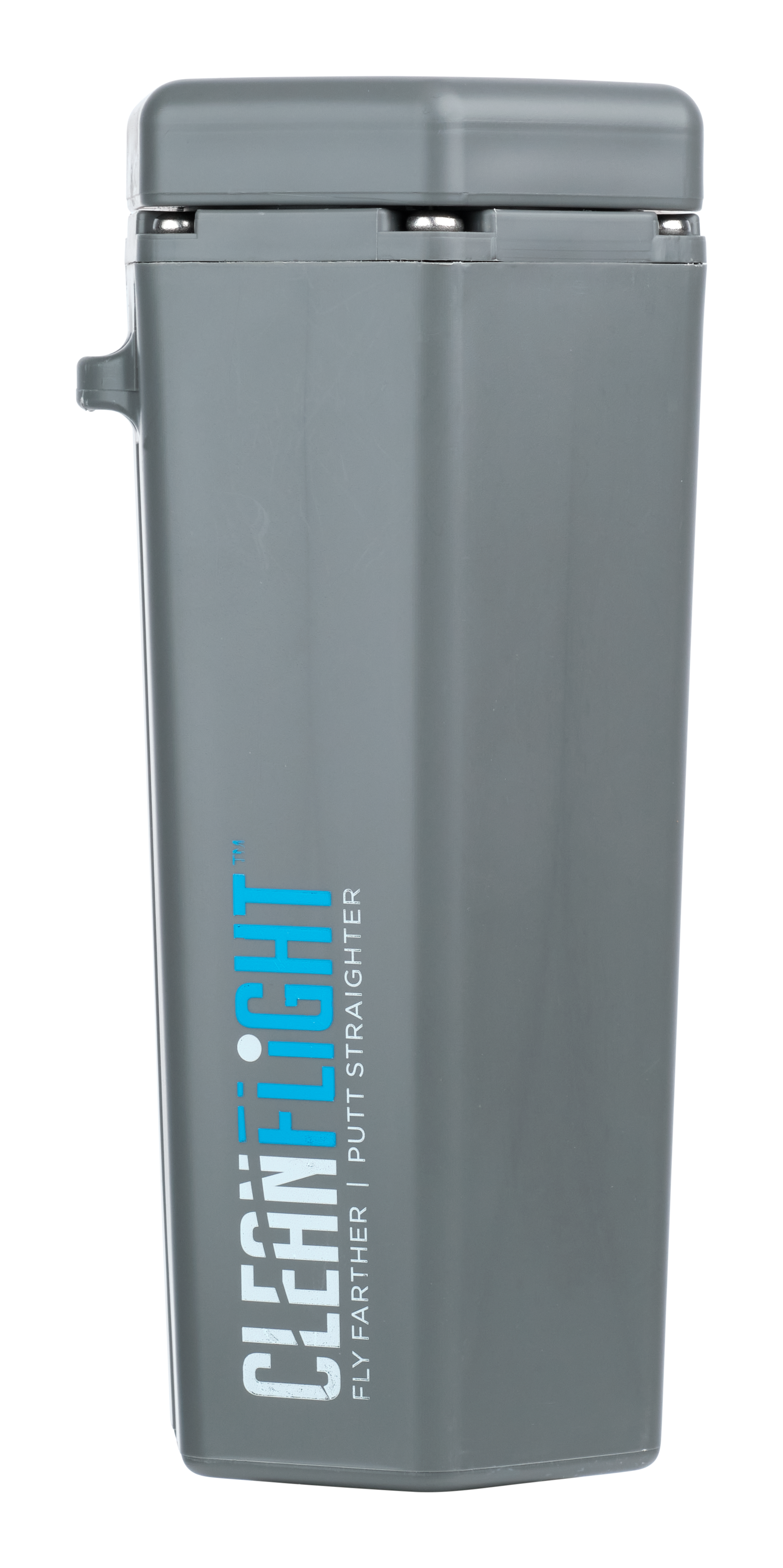 CLEAN FLIGHT Personal Golf Ball Washer - Grey with blue logo