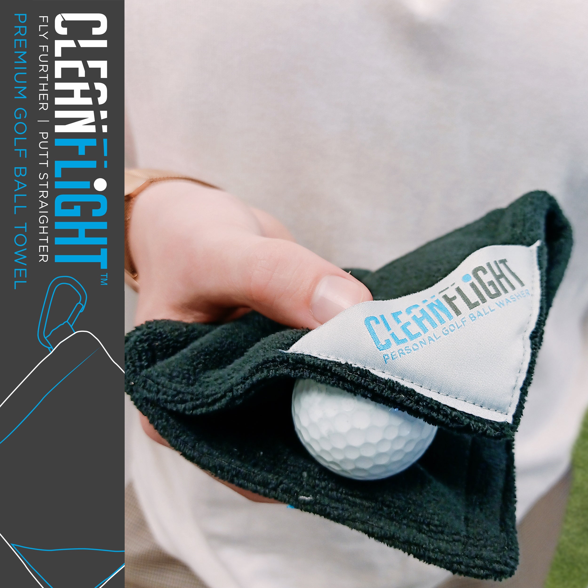 Combo Pack: 1 Golf Ball Washer plus 1 Golf Ball Towel