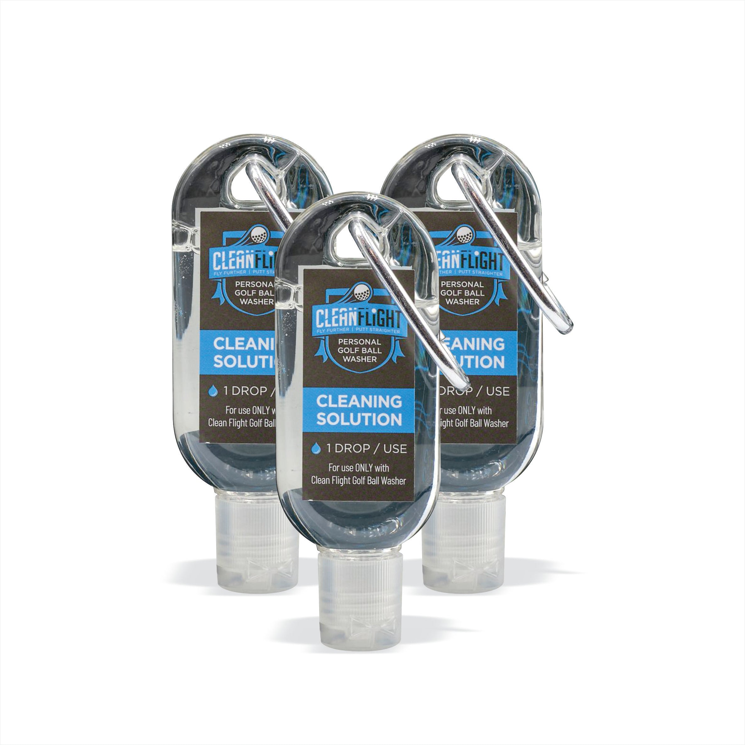 Clean Flight - Golf Ball & Club Head Washer Cleaning Solution. (2 Pack)