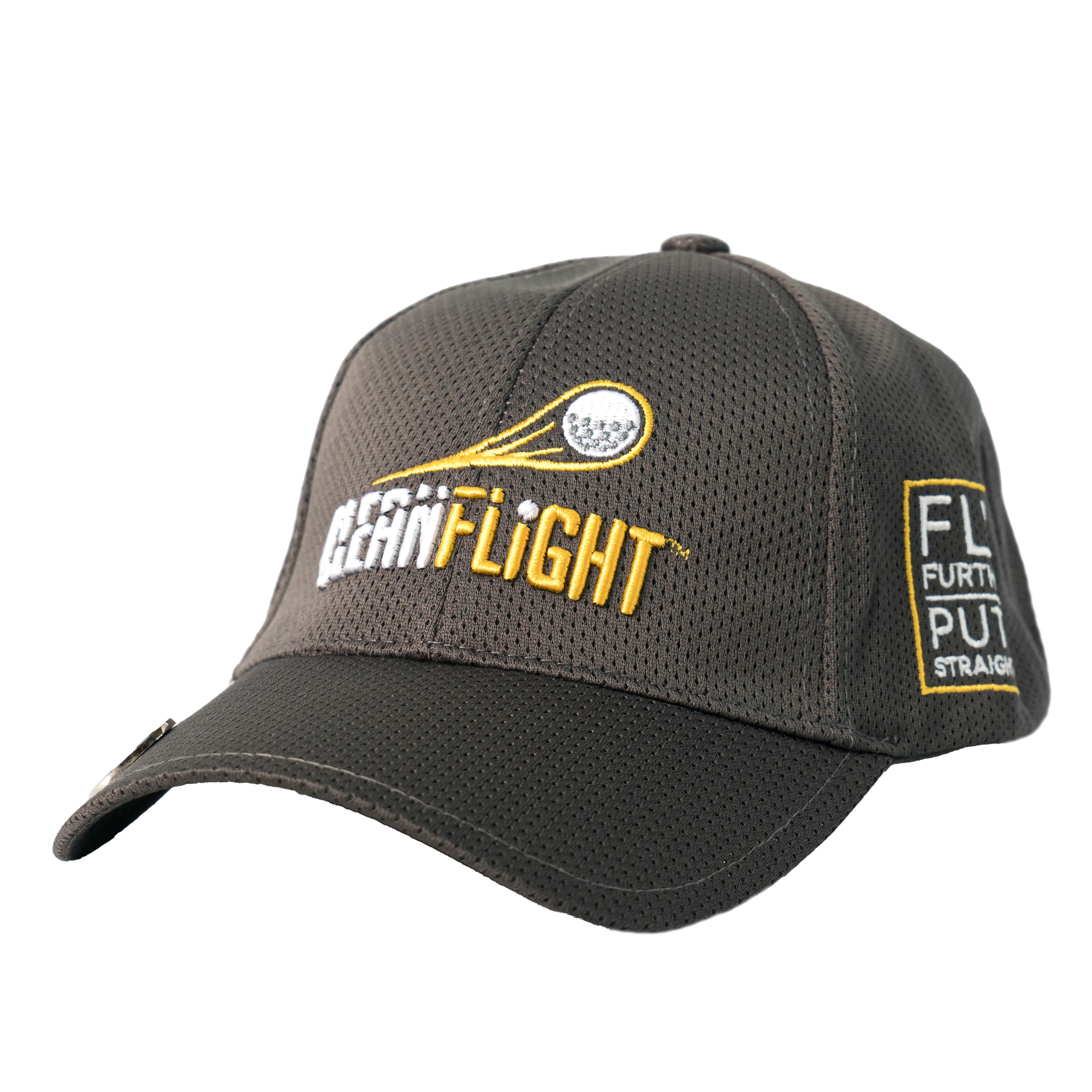 Clean Flight Premium Sweat Wicking Golf Cap - Grey