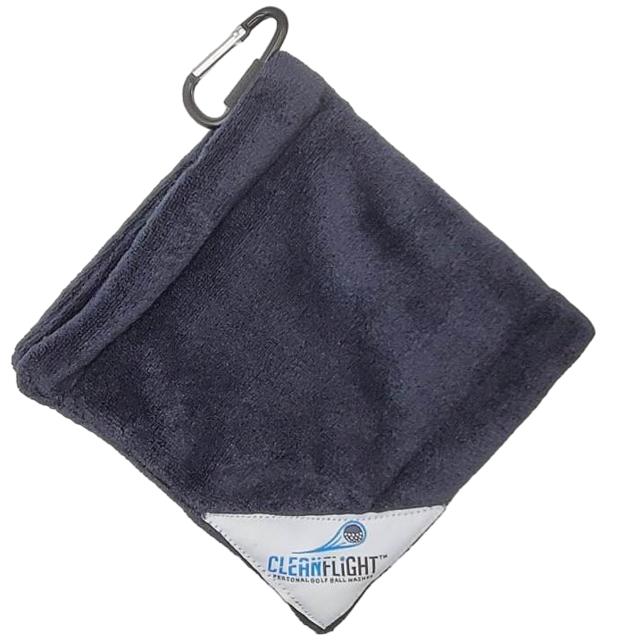 CLEAN FLIGHT Dubbellaagse golfbalhanddoek 5" x 5"