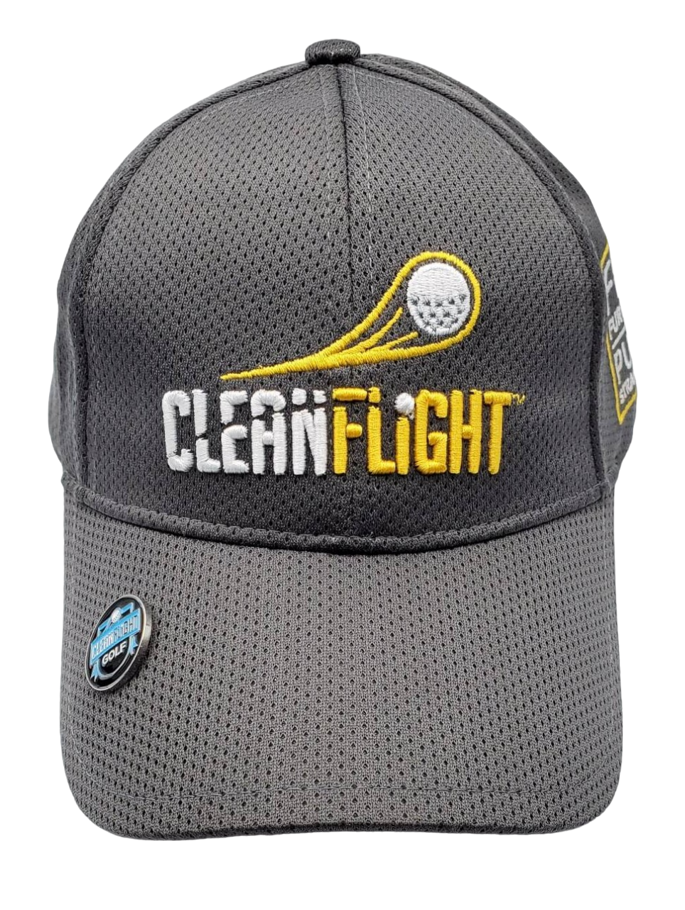 Clean Flight Premium Sweat Wicking Golf Cap - Grey