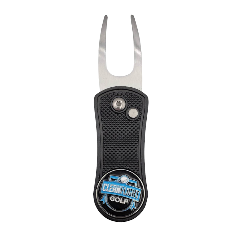 Clean Flight Premium Golf Divot Repair Tool with Ball Marker